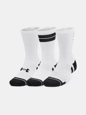 Zokni UNDER ARMOUR PERF TECH NOV CREW (3 PÁRY) 1379515-101 FEHÉR