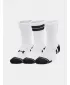 Zokni UNDER ARMOUR PERF TECH NOV CREW (3 PÁRY) 1379515-101 FEHÉR