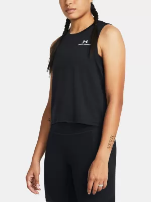 Női felső UNDER ARMOUR VANISH ENERGY CROP TANK 1383654-001 FEKETE