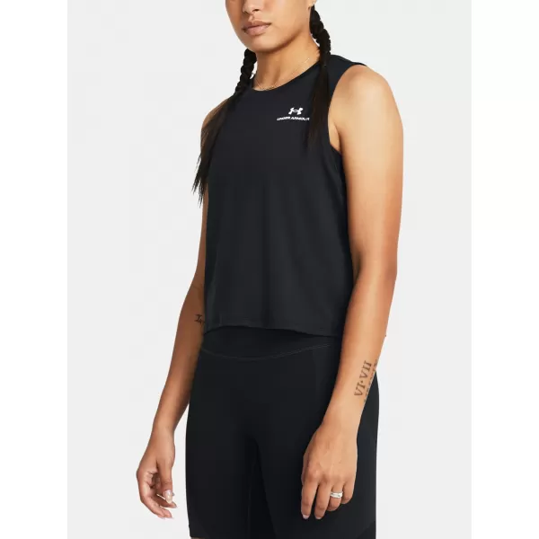  Női felső UNDER ARMOUR VANISH ENERGY CROP TANK 1383654-001 FEKETE 