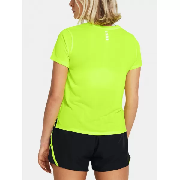  Női póló UNDER ARMOUR LAUNCH SHORTSLEEVE 1382434-731 ZÖLD 