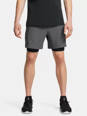 Férfi rövidnadrág UNDER ARMOUR VANISH WOVEN 2IN1 STS 1373764-025 SZÜRKE
