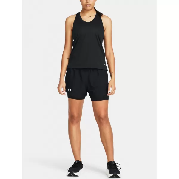  Női rövidnadrág UNDER ARMOUR FLY BY 2-IN-1 SHORTS 1382440-001 FEKETE 