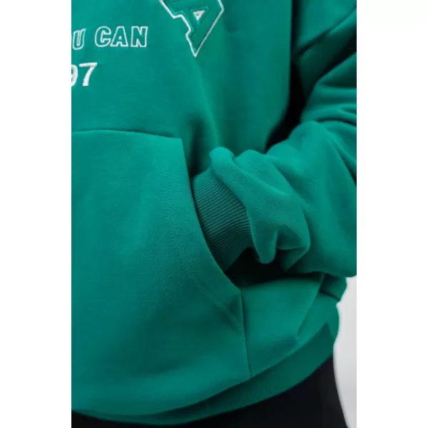  Oversize kapucnis pulóver GYM RAT 256 GREEN Nebbia 