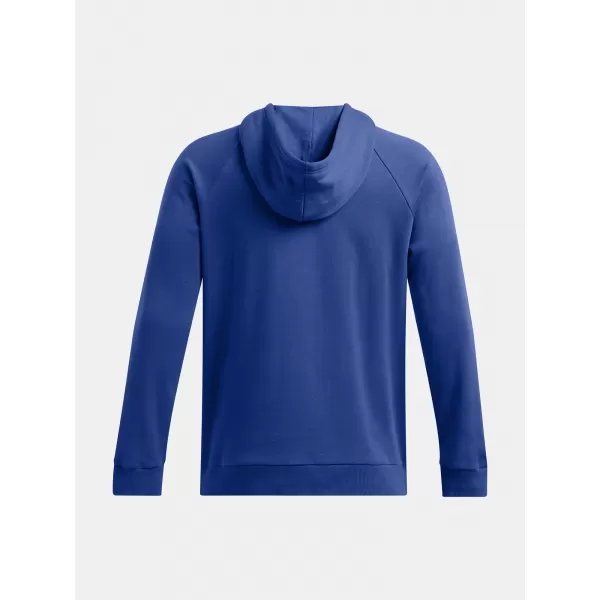  Férfi pulóver UNDER ARMOUR RIVAL FLEECE HOODIE 1379757-432 KÉK 