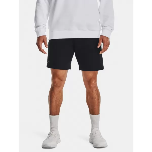  Férfi rövidnadrág UNDER ARMOUR RIVAL FLEECE SHORTS 1379779-001 FEKETE 