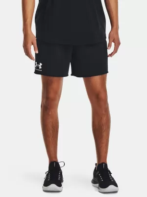 Férfi rövidnadrág UNDER ARMOUR RIVAL TERRY 6IN SHORT 1382427-001 FEKETE