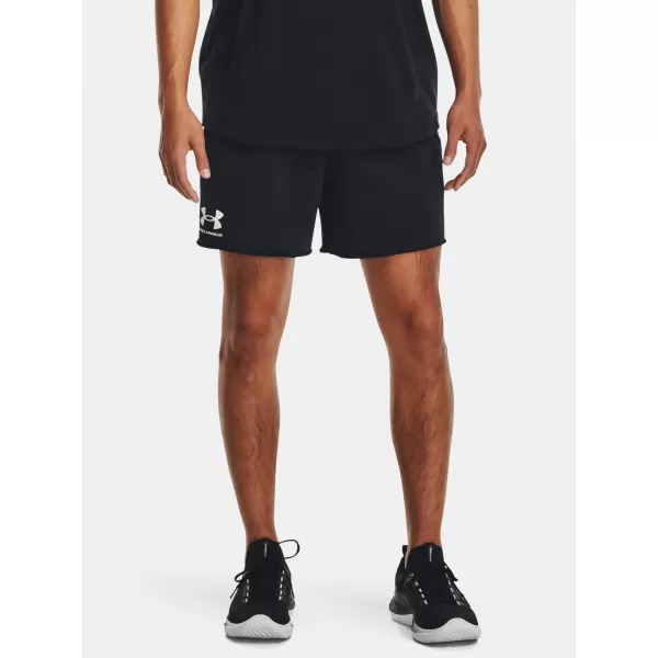  Férfi rövidnadrág UNDER ARMOUR RIVAL TERRY 6IN SHORT 1382427-001 FEKETE 