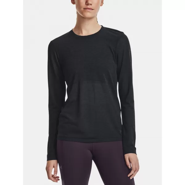  Női póló UNDER ARMOUR SEAMLESS STRIDE LS 1375699-001 FEKETE 