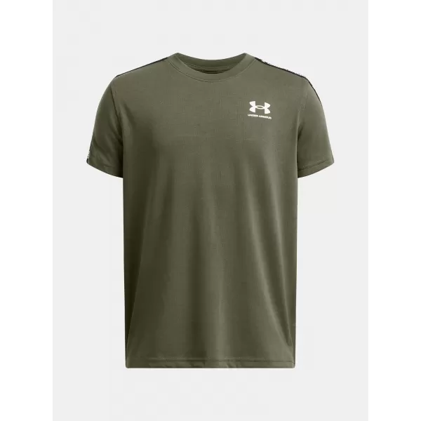  Fiú póló UNDER ARMOUR B ICON TAPED SS 6001583-390 ZÖLD 