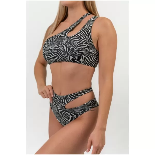  SÃO GONÇALO bikinifelső - zebra 764 WHITE Nebbia 