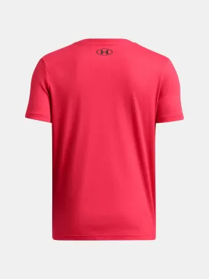 Fiú póló UNDER ARMOUR B GLITCH LOCKERTAG SS 1386833-989 PIROS