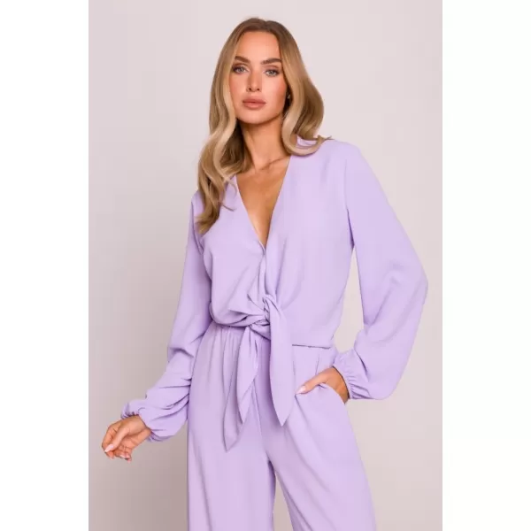  Női crop top MOE M861 LILA 