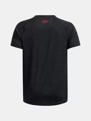 Fiú póló UNDER ARMOUR TECH TEXTURED SS 1382790-003 FEKETE