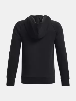 Fiú pulóver UNDER ARMOUR RIVAL FLEECE FZ HOODIE 1379794-001 FEKETE