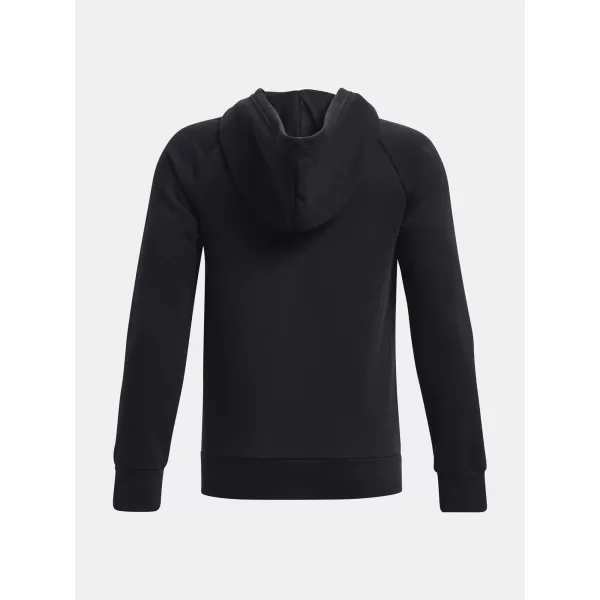  Fiú pulóver UNDER ARMOUR RIVAL FLEECE FZ HOODIE 1379794-001 FEKETE 