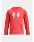 Fiú pulóver UNDER ARMOUR RIVAL FLEECE BL HOODIE 1379791-690 PIROS