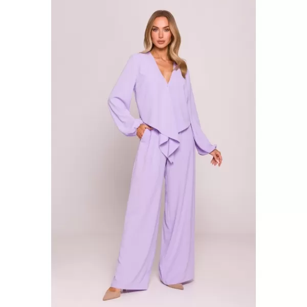  Női crop top MOE M861 LILA 