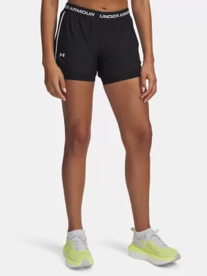 Női rövidnadrág UNDER ARMOUR TECH PLAY UP 2IN1 SHORTS 1389895-001 FEKETE