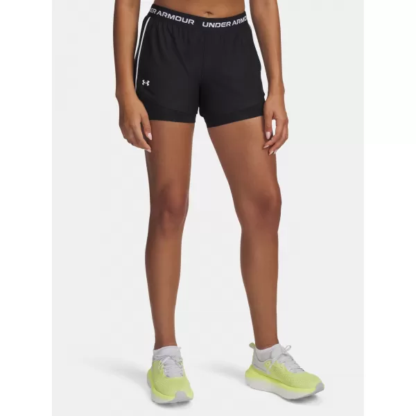  Női rövidnadrág UNDER ARMOUR TECH PLAY UP 2IN1 SHORTS 1389895-001 FEKETE 