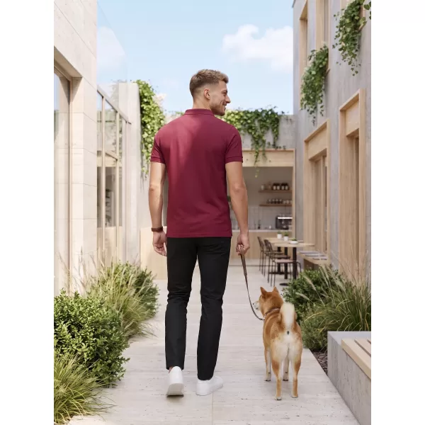  Mens t -phirt gallérral ALTISPORT NoPrint NP/ALM302 GRÁNÁT 