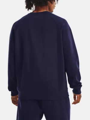 Férfi pulóver UNDER ARMOUR RIVAL FLEECE CREW 1379755-410 KÉK