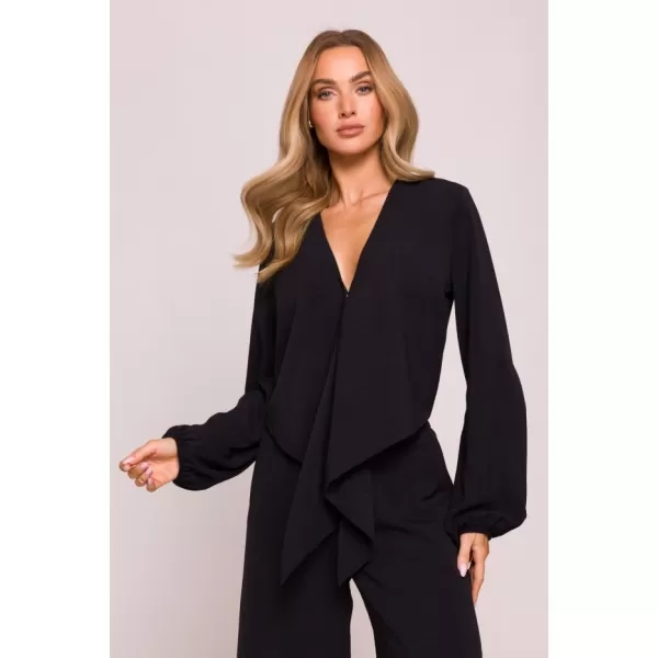  Női crop top MOE M861 FEKETE 