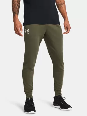 Férfi melegítőnadrág UNDER ARMOUR RIVAL TERRY JOGGER 1380843-390 ZÖLD