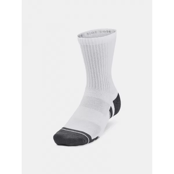  Zokni UNDER ARMOUR PERFORMANCE COTTON 3P MID 1379530-100 FEHÉR 