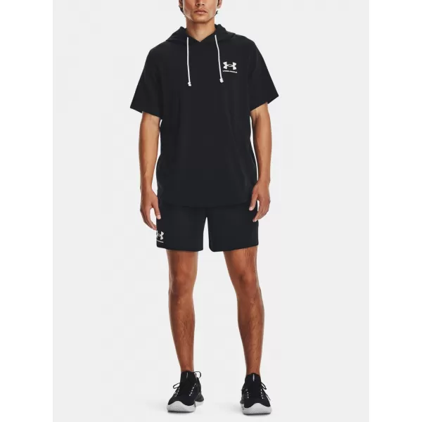  Férfi rövidnadrág UNDER ARMOUR RIVAL TERRY 6IN SHORT 1382427-001 FEKETE 