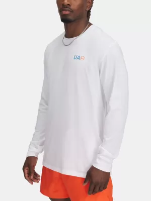Férfi póló UNDER ARMOUR M WORKWEAR LOGO LS 1390167-100 FEHÉR