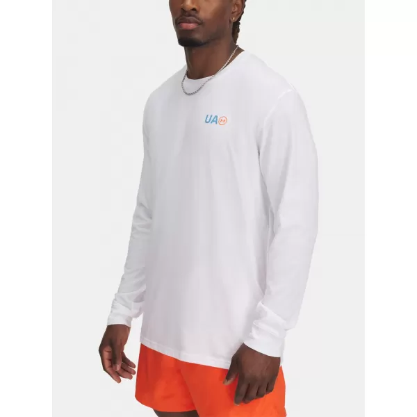  Férfi póló UNDER ARMOUR M WORKWEAR LOGO LS 1390167-100 FEHÉR 