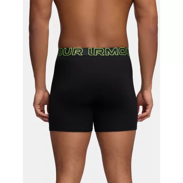  Férfi boxerek UNDER ARMOUR M PERF COTTON 6IN (3KS) 1383889-004 FEKETE 