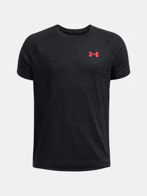 Fiú póló UNDER ARMOUR TECH TEXTURED SS 1382790-003 FEKETE
