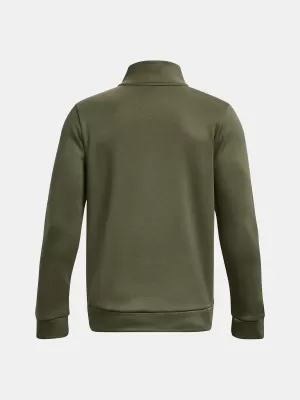 Fiú pulóver UNDER ARMOUR ARMOUR FLEECE 1/4 ZIP 1373559-390 ZÖLD