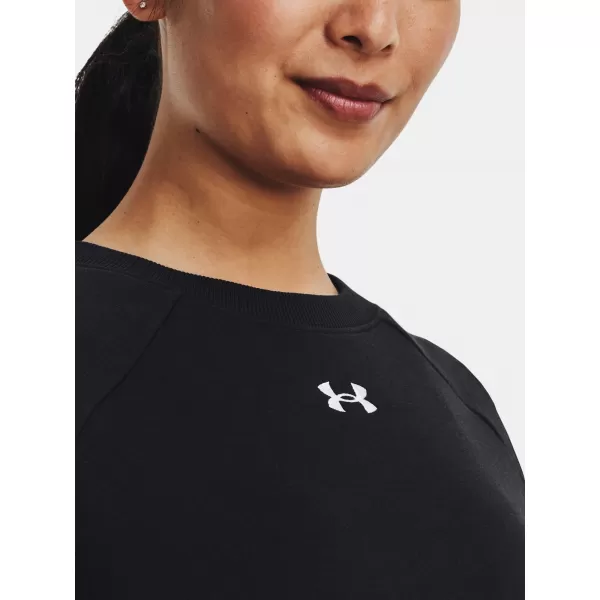  Női pulóver UNDER ARMOUR RIVAL FLEECE CREW 1379508-001 FEKETE 