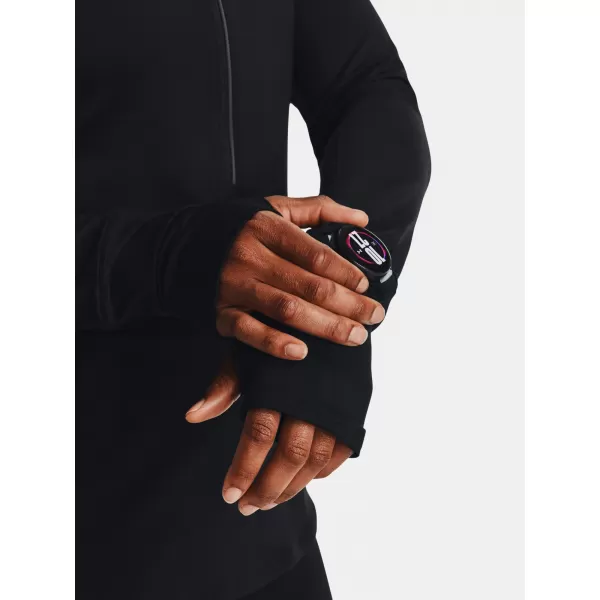  Női póló UNDER ARMOUR QUALIFIER RUN 1/2 ZIP 1379349-001 FEKETE 