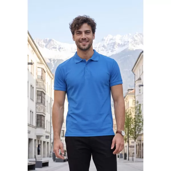  Férfi póló gallérral ALTISPORT NoPrint NP/ALM302 SNORKEL KÉK 