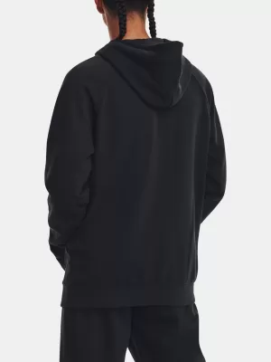 Férfi pulóver UNDER ARMOUR RIVAL FLEECE LOGO HD 1379758-001 FEKETE