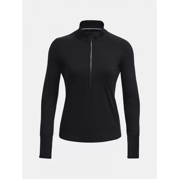  Női póló UNDER ARMOUR QUALIFIER RUN 1/2 ZIP 1379349-001 FEKETE 