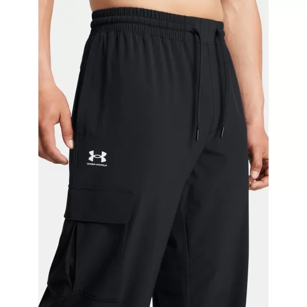  Férfi sportnadrág UNDER ARMOUR VIBE WOVEN CARGO PANTS 1386558-001 FEKETE 