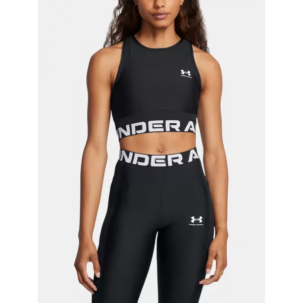  Női felső UNDER ARMOUR HEATGEAR RIB TANK 1388694-001 FEKETE 