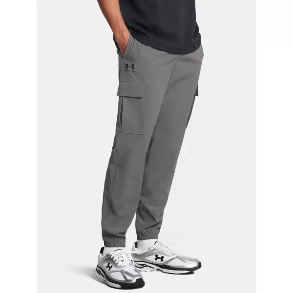  Férfi sportnadrág UNDER ARMOUR VIBE WOVEN CARGO PANTS 1386558-025 SZÜRKE 