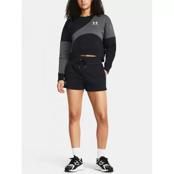  Női rövidnadrág UNDER ARMOUR ICON FLEECE BOXER SHORTS 1382725-001 FEKETE 