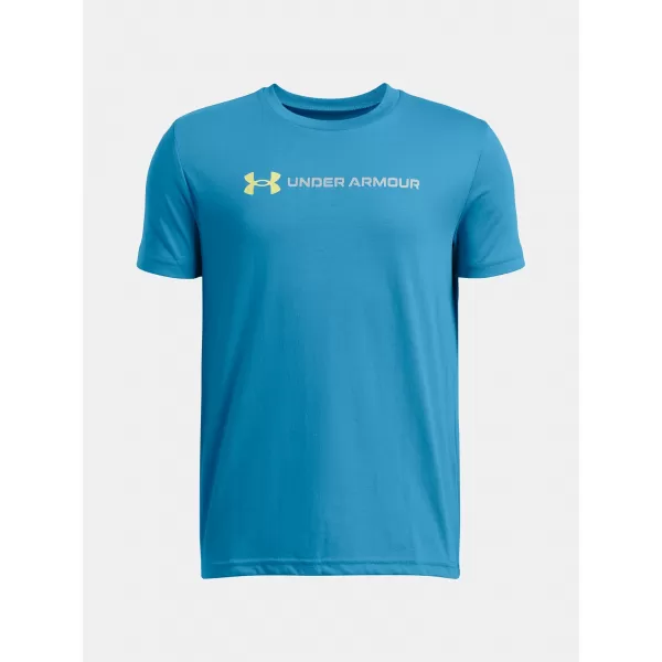  Fiú póló UNDER ARMOUR B LOGO WORDMARK SS 1389963-452 KÉK 