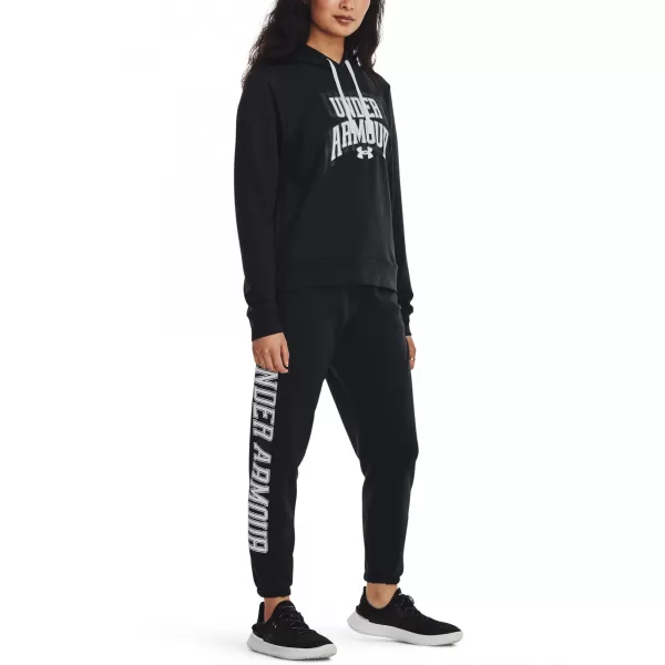  Női melegítőnadrág UNDER ARMOUR RIVAL TERRY GRAPHIC JOGR 1379437-001 FEKETE 