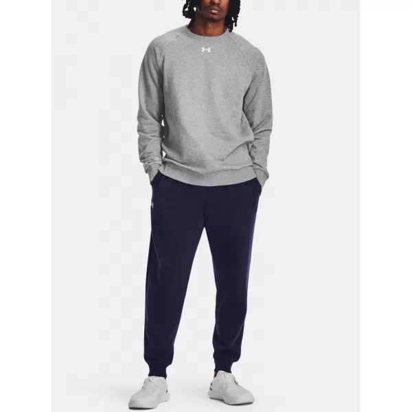  Férfi pulóver UNDER ARMOUR RIVAL FLEECE CREW 1379755-025 SZÜRKE 