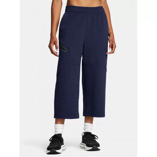  Női sportnadrág UNDER ARMOUR UNSTOPPABLE FLC GRID CROP 1386492-410 KÉK 