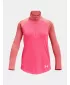 Lányos póló UNDER ARMOUR TECH GRAPHIC 1/2 ZIP 1377586-683 RÓZSASZÍN