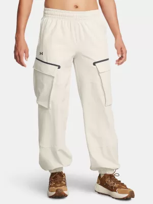 Női sportnadrág UNDER ARMOUR UNSTOPPABLE CARGO PANT 1386481-110 FEHÉR